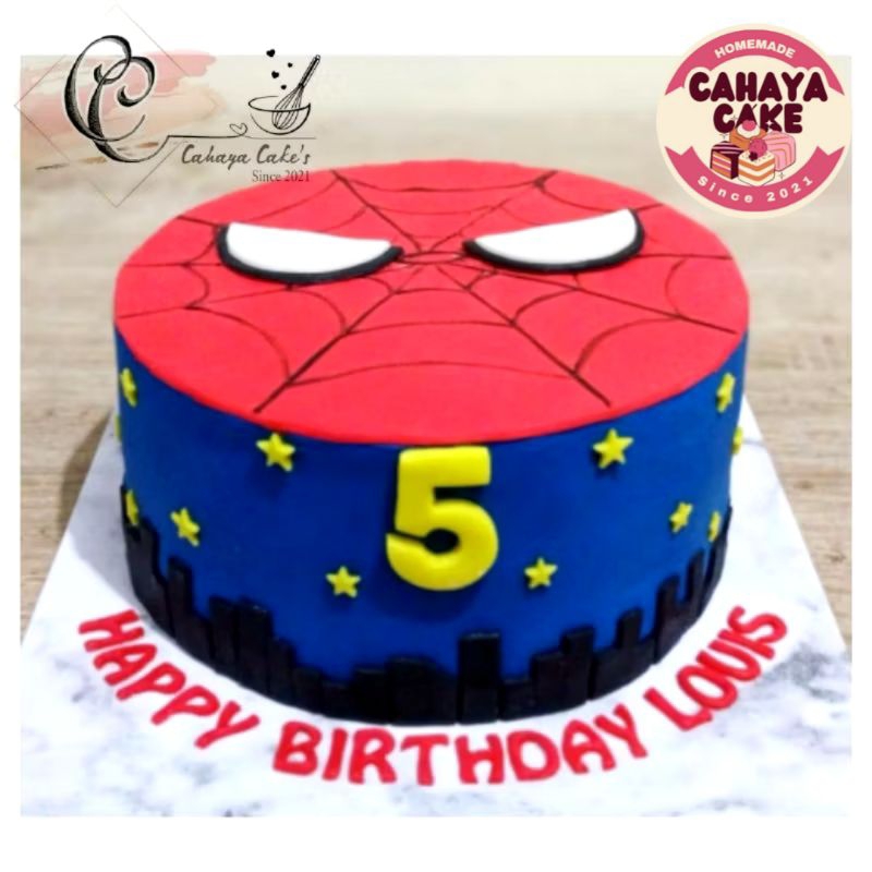 

Spiderman Cake / Kue Ulang Tahun Spiderman / Kue Ultah Custom Spiderman
