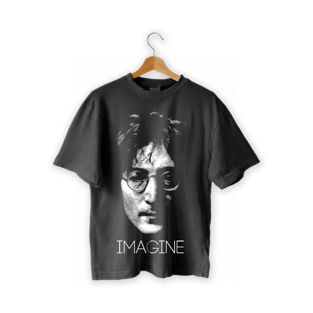T-Shirt John Lennon |  Cotton Combed 24s PREMIUM | Model Oversize Boxy |