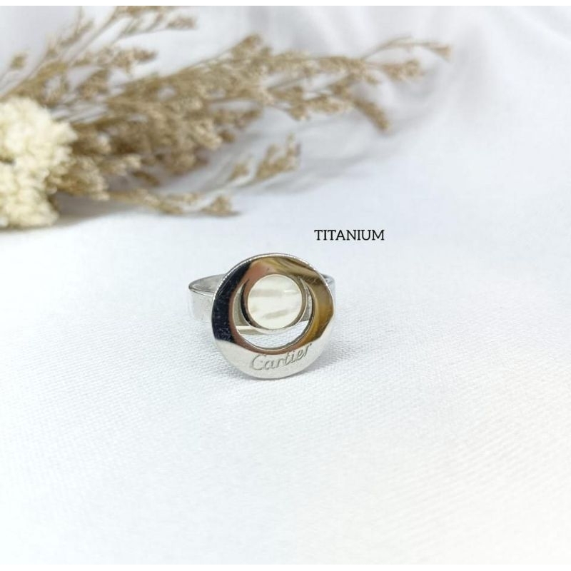 cincin titanium asli cartier