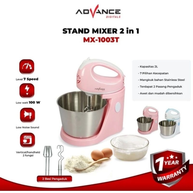 Stand Mixer Advance MX-1003T 2 Lt/Mixer Advance MX1003T ORIGINAL