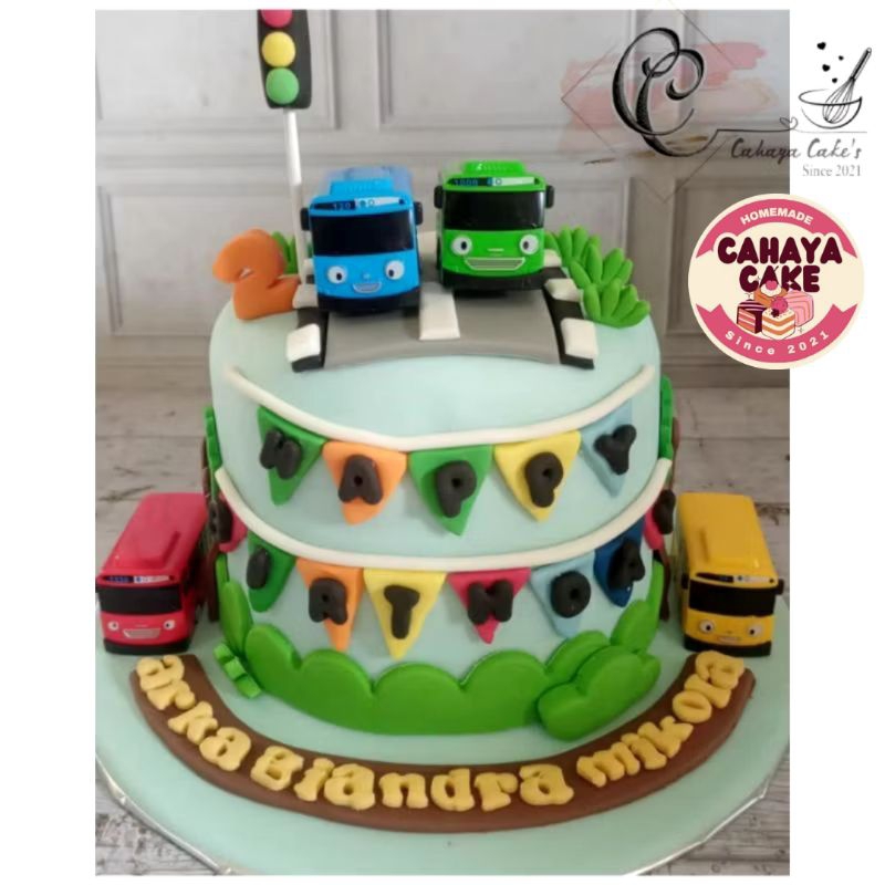 

Tayo Cake / Kue Ulang Tahun Tayo / Tayo Buss Cake / Kue Ultah Mobil Tayo