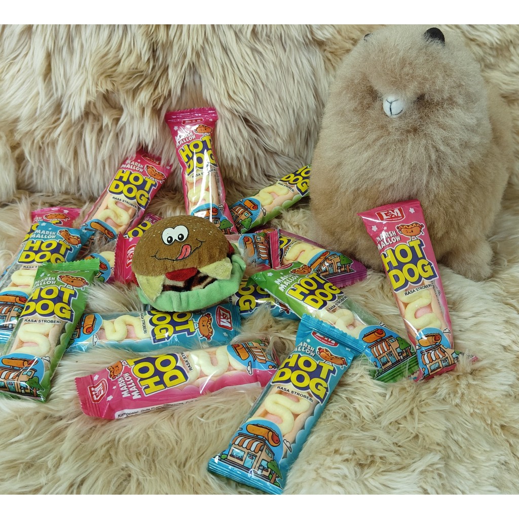

DSM permen marshmallow hot dog isi 06 Pcs