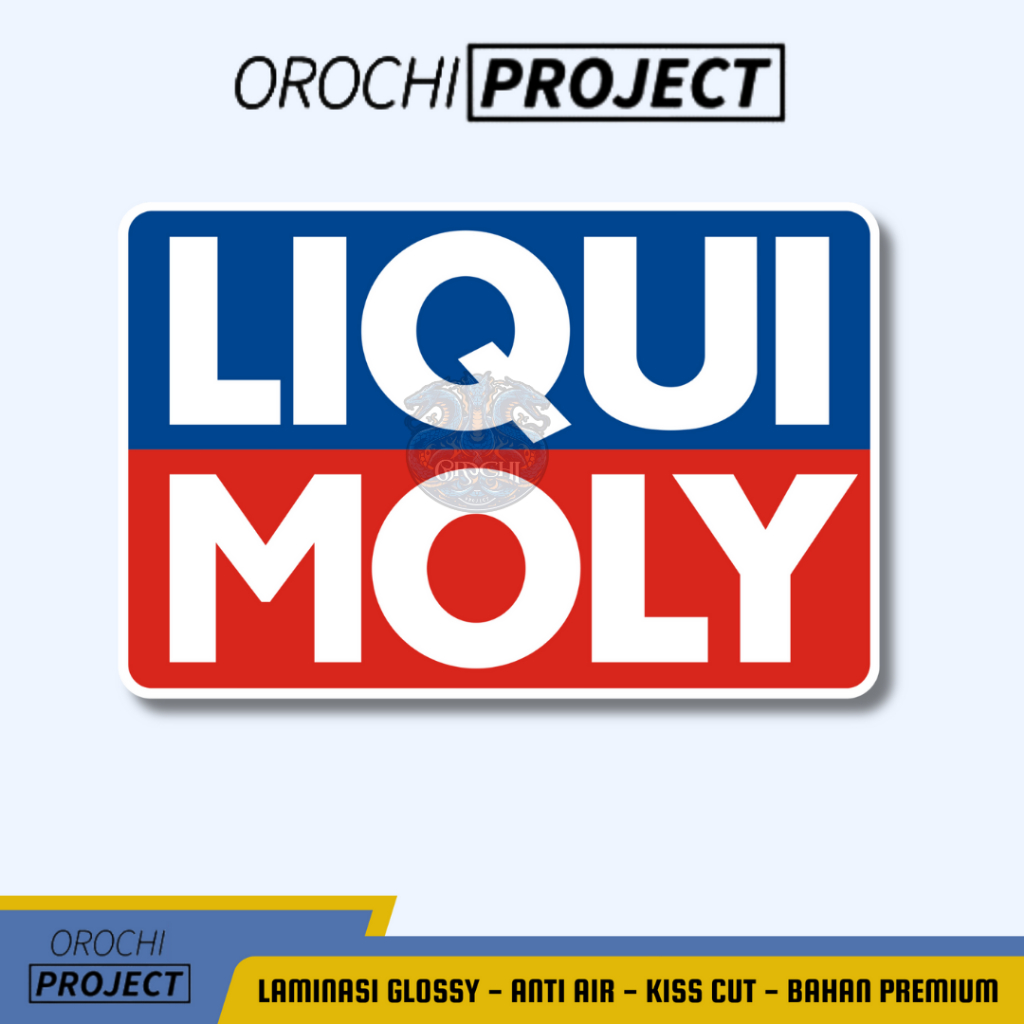 

Sticker Stiker Brand Logo LIQUI MOLY Vinyl Glossy Anti Air HP Laptop Tumbler Motor Helm