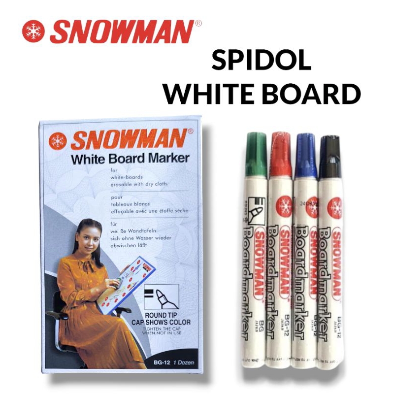 

SPIDOL SNOWMAN WHITE BOARD BG 12 (PCS)