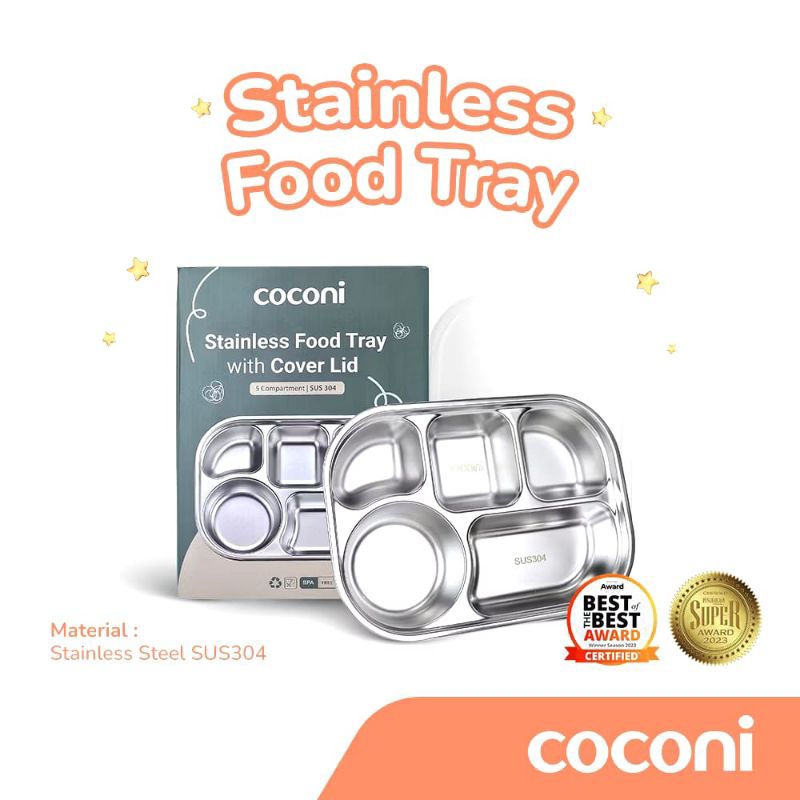 COCONI STAINLESS FOOD TRAY