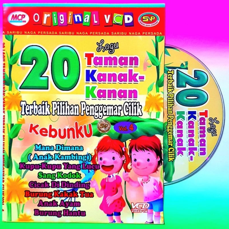 KASET VCD ORIGINAL LAGU ANAK ANAK TERPOPULER SEPANJANG MASA