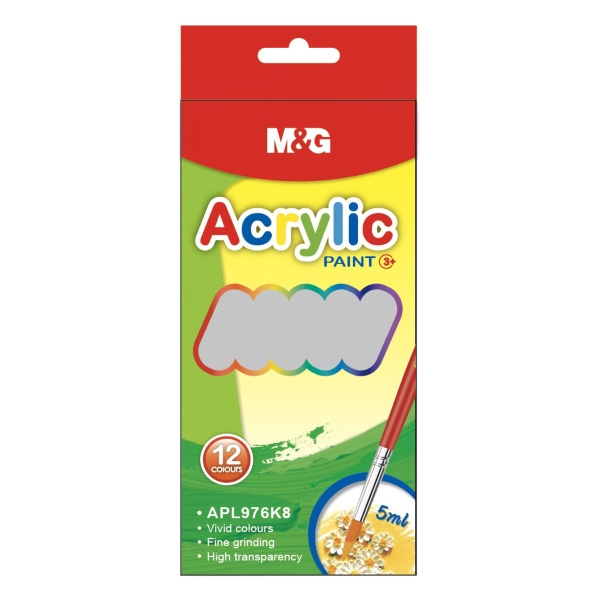 

TBMO M&G ACRYLIC PAINT SET 5ML 12C APL976K8 - 10022338