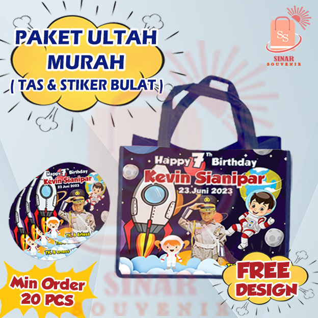 

PAKET ULANG TAHUN MURAH (TAS & STIKER) BISA COD