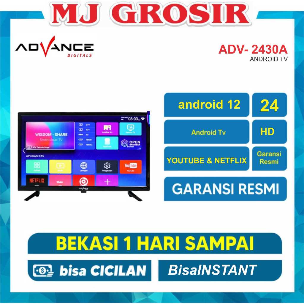 LED TV ADVANCE 24" 2430 A 24 INCH ANDROID TV