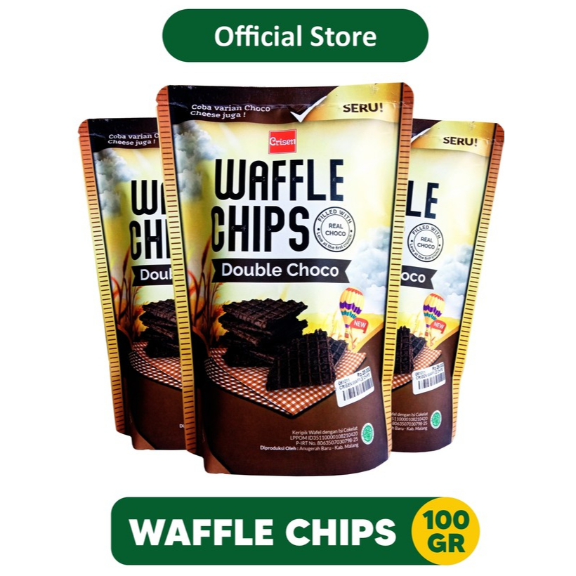 

Waffle Chips Snack Keripik Waffle 100gr | Oleh Oleh Khas Batu Malang - 061011