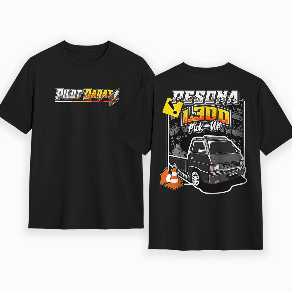 KAOS MOBIL PICKUP PESONA L300 - KAOS DEWASA ATASAN TERBARU PRIA PILOT DARAT