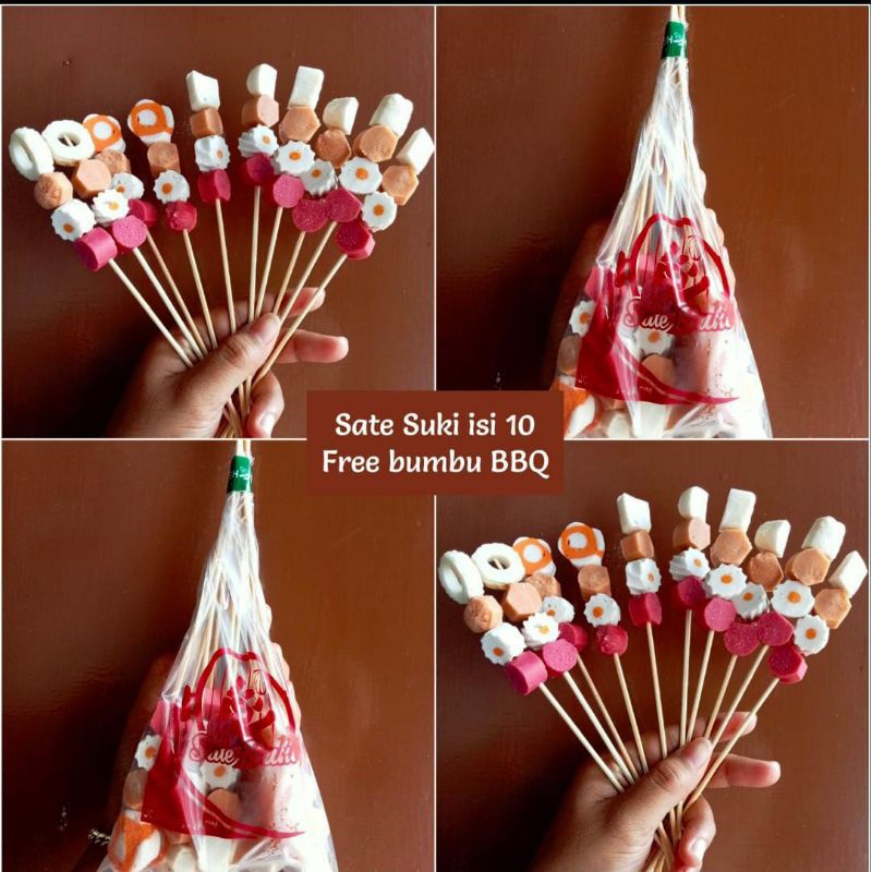 

Sate lok-lok/suki isi 10tusuk free bumbu
