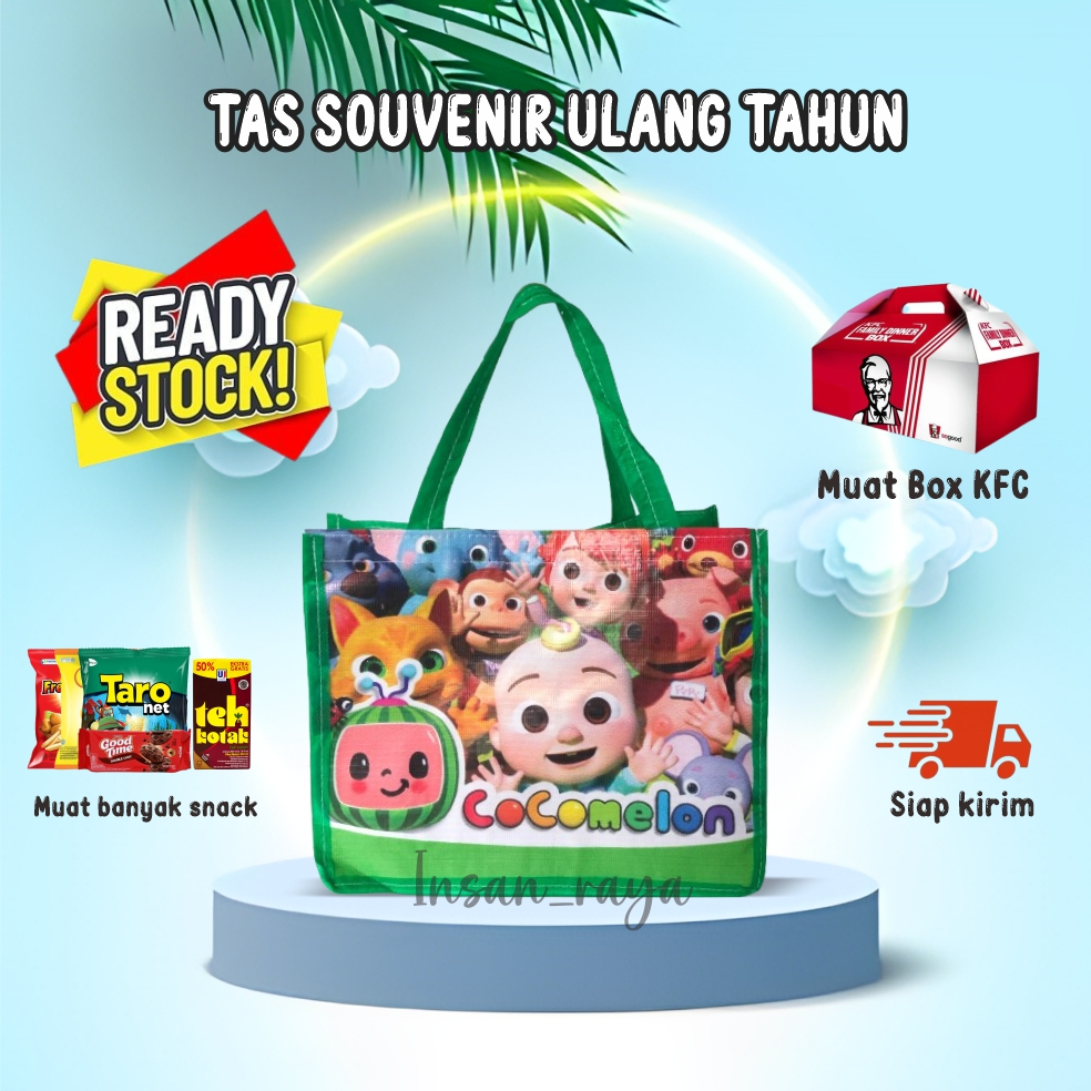 

TAS ULTAH COCOMELON READY STOCK/TAS ULTAH MURAH/TAS ULTAH ANAK/TAS ULTAH SIAP KIRIM