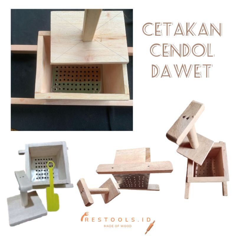 CETAKAN CENDOL DAWET KAYU HALUS PILIHAN