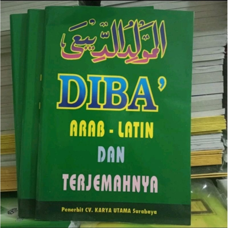 Buku Maulid Diba Arab Latin dan Terjemahannya
