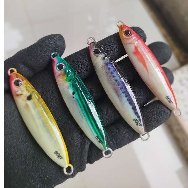 metal jig cold sniper full GID decal umpan metal jig