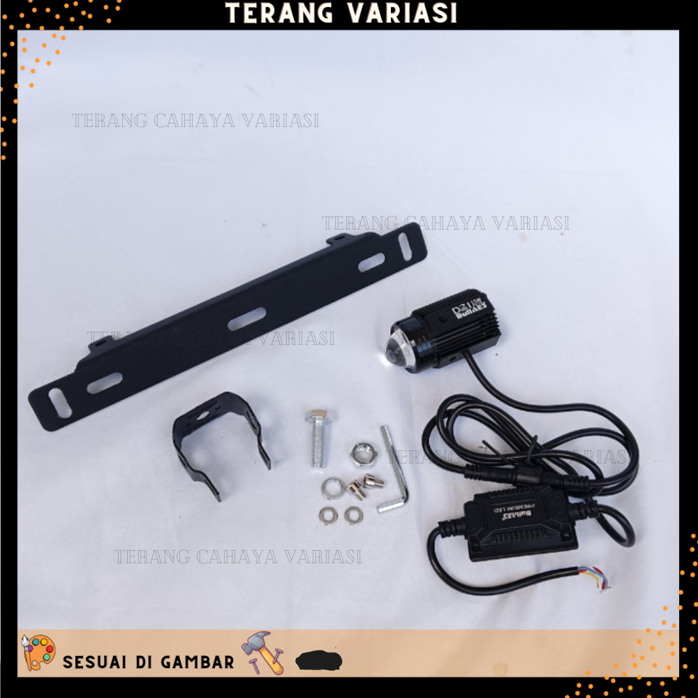 LAMPU D2 LASER BULLAES PLUS BRACKET NMAX NEW NMAX 2020