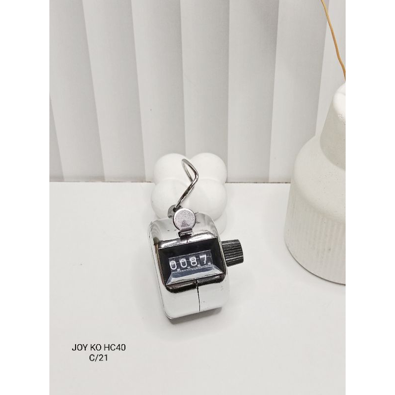 Tasbih Dzikir Manual Stainless/Hand Tally Counter 4 Digit