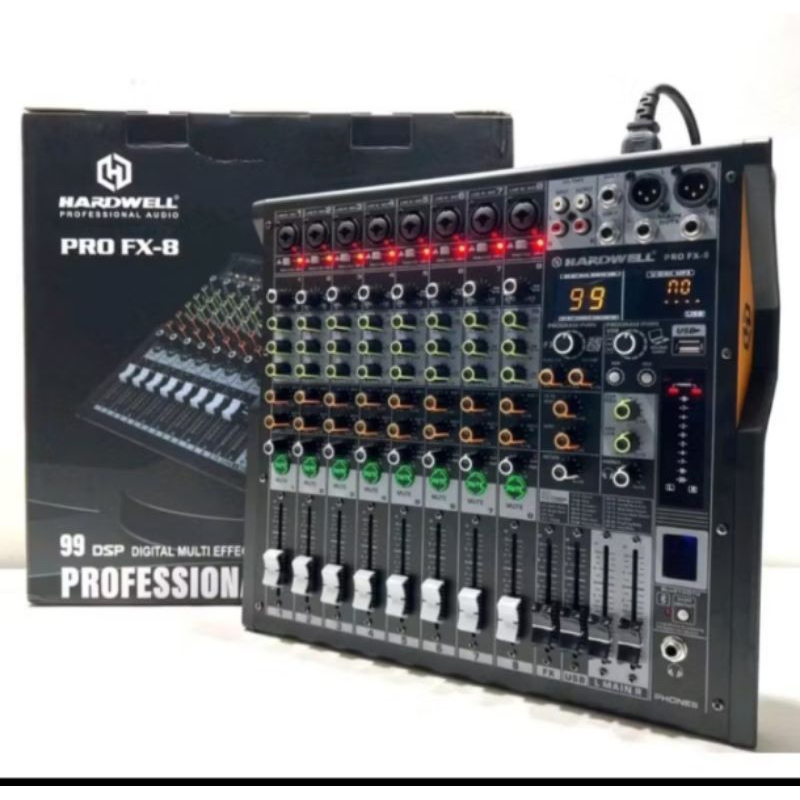 mixer hardwell pro fx 8 mixer 8 channel