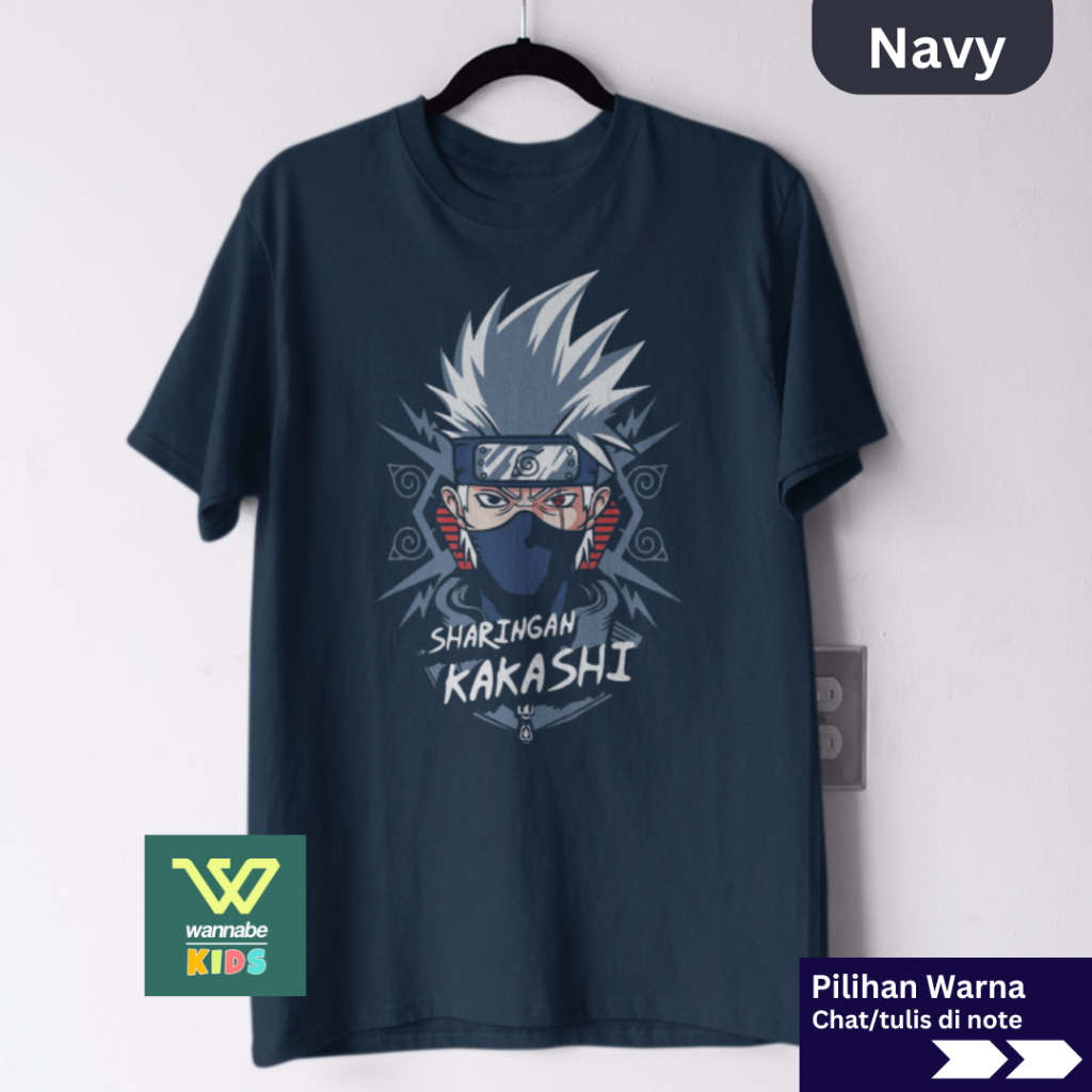 Kaos Anime Naruto Dewasa S–7XL Big Size Jumbo & Anak XS–XL | Baju Couple Keluarga Cotton Combed 24s 