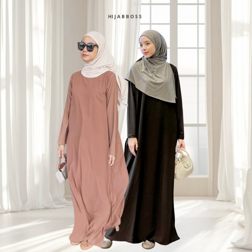 Hijabboss | Brissia Set Dress (Gamis setelan Umroh)  Dress umroh haji