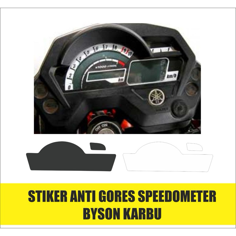 Stiker Anti Gores Speedometer Byson Karbu/Pelindung Speedometer Byson