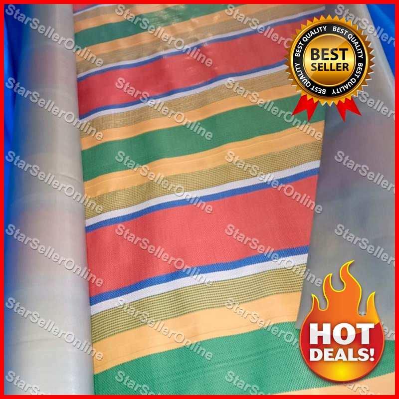 TERPAL TENDA SALUR A12 PELANGI 4x6 METER ANTI AIR DAN PANAS TERPAULIN