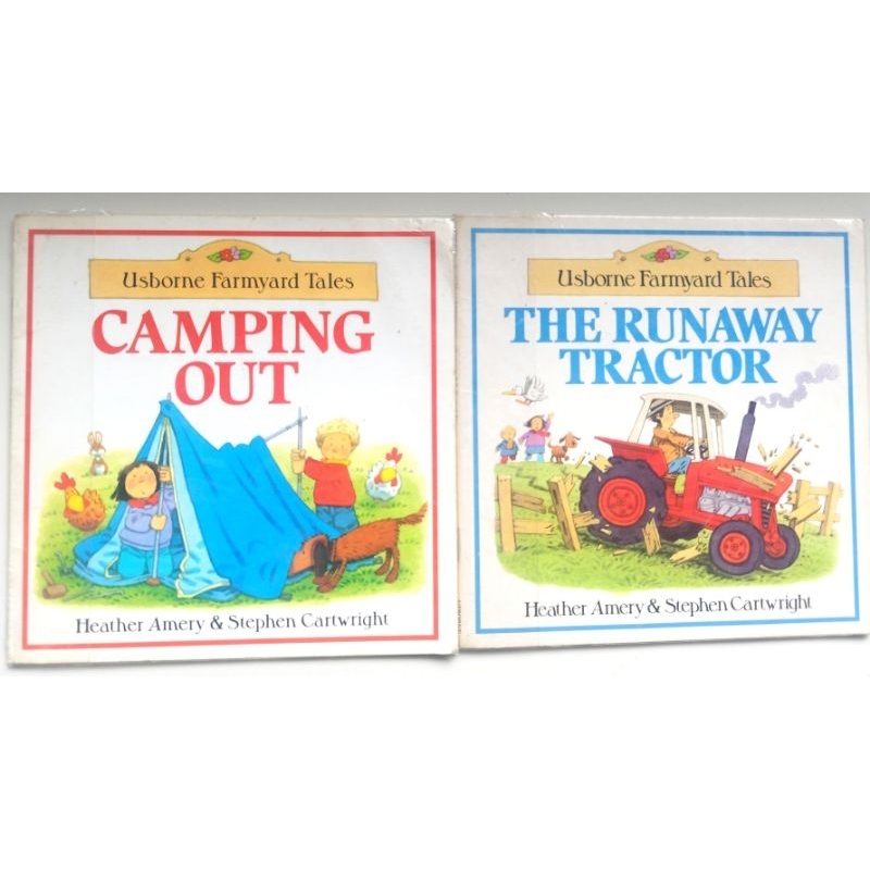 The Runaway Tractor Camping Out Usborne Farmyard Tales Buku Inggris Anak Softcover
