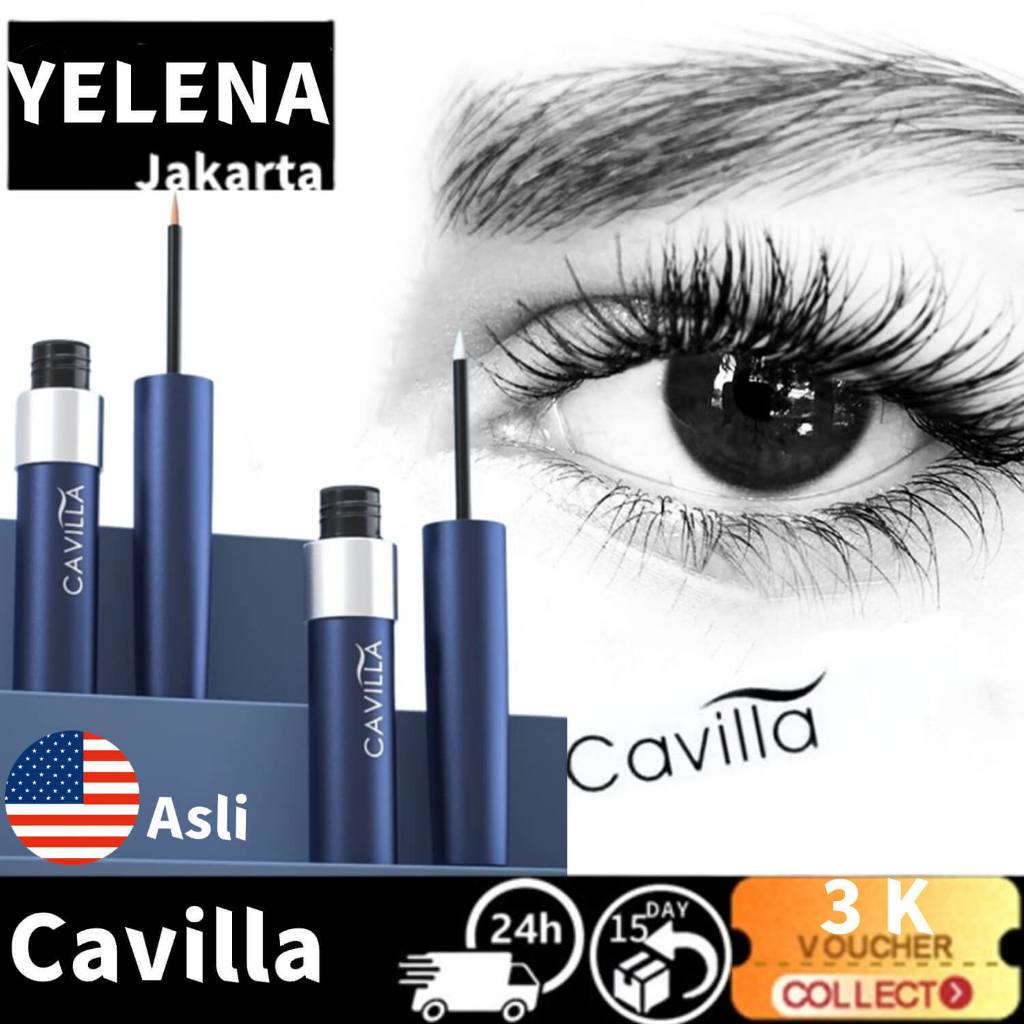 Cavilla Eyelash Essence 3ml Cavilla Eyelash Growth Serum & Eyebrow Serum (100% Original)