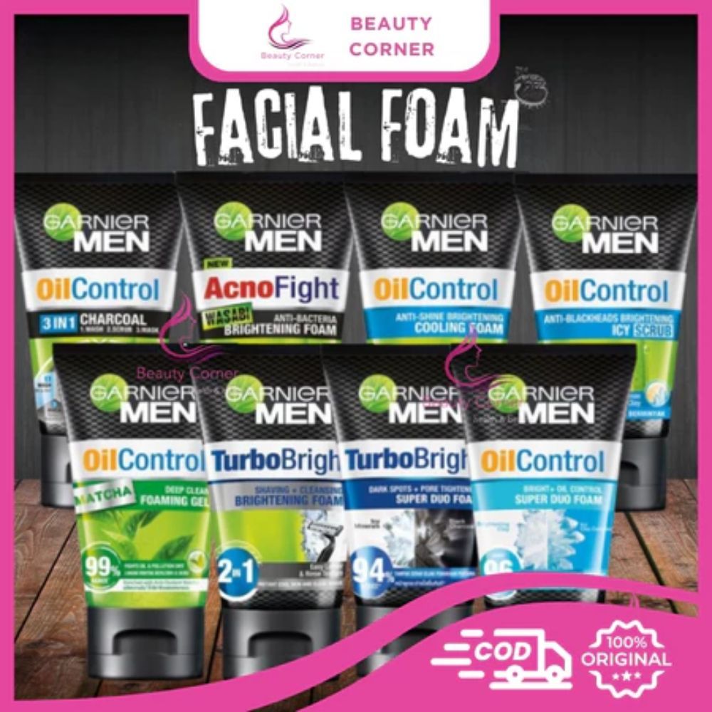Garnier Men Facial Foam | Pembersih Wajah Cowok