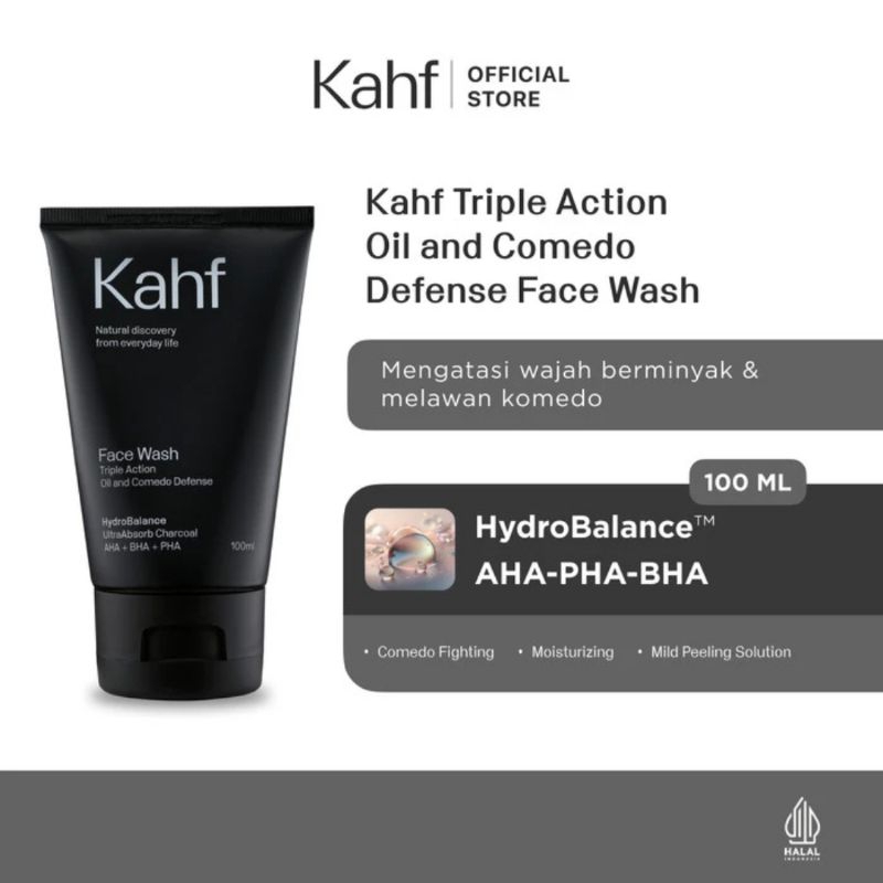 Kahf triple action oil & comedo defance 100ml