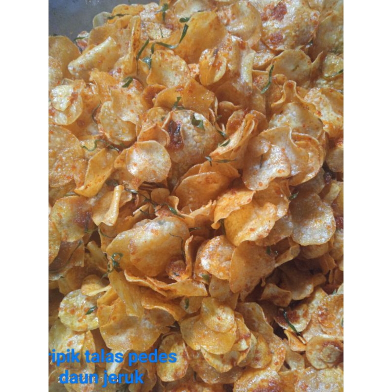 

keripik talas pedes+ekstra daun jeruk