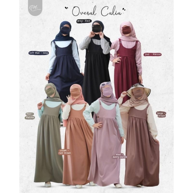 Calia Overall By KFM (Gamis Kids Ala Overall)