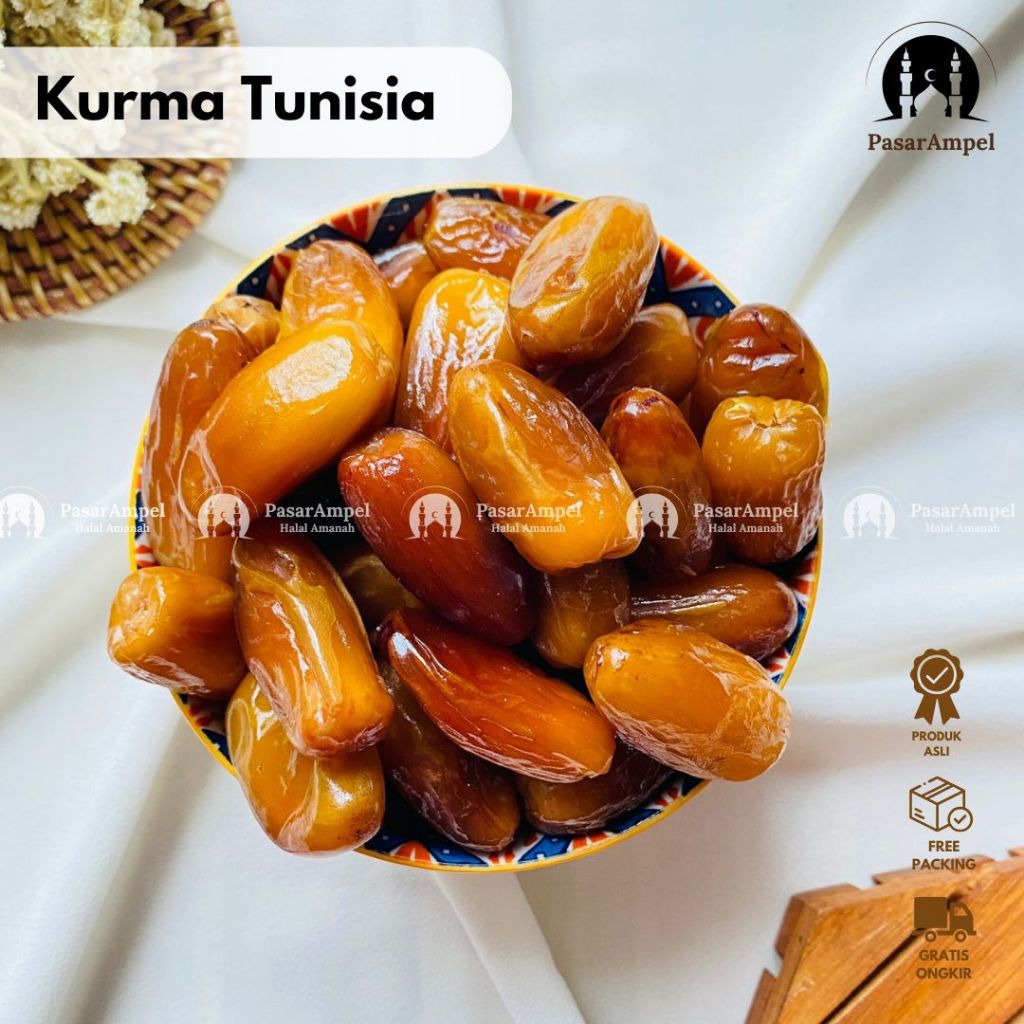 

Kurma Tunisia Madu Palm fruit 250gr / Tunis Madu Kurma Barari Palm Basah