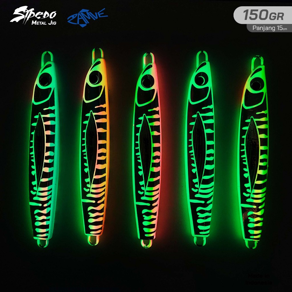 Metal Jig FULL GID Corak Zamve Sipedo 150Gr Metal Jig 150Gr Metal Jig 150Gram