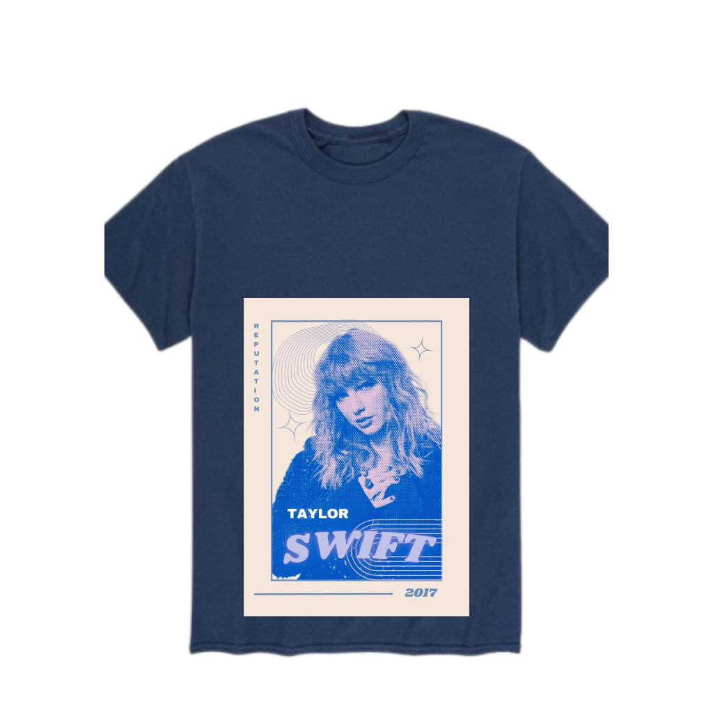 TAYLOR SWIFT NAVY BLUE TSHIRT