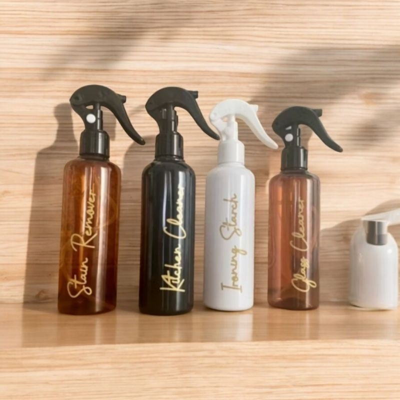 BOTOL REFILL SPRAY TRIGGER 250ML VARIAN WARNA GLOSSY FREE STIKER CUTTING GOLD