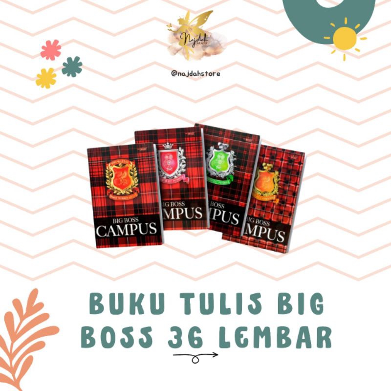 

Buku Tulis Big Boss 36 Lembar