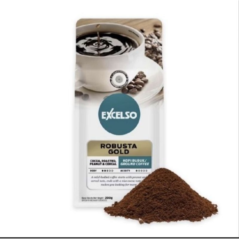 

Excelso Robusta Gold Bubuk 200gr Promo
