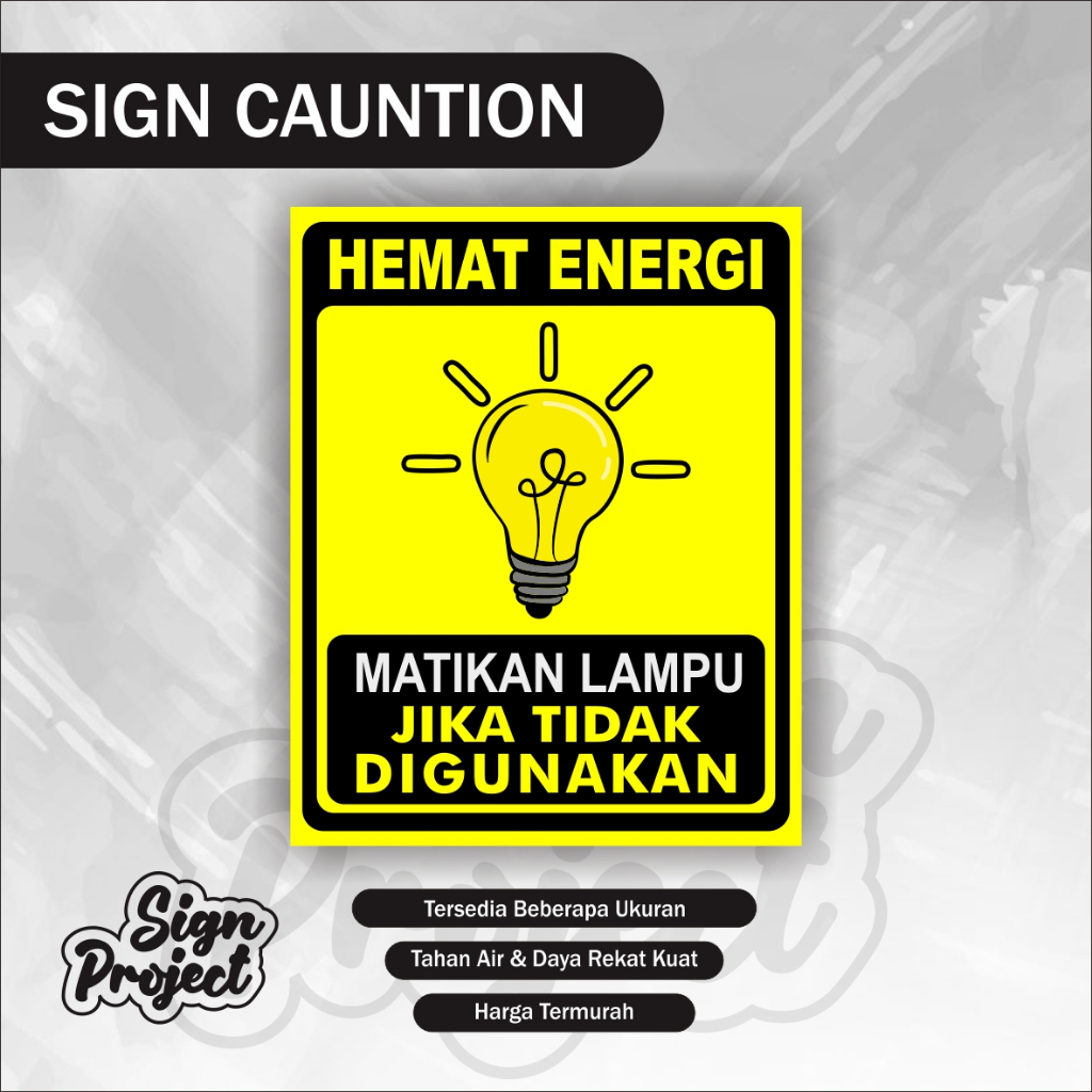 

Sticker Matikan Lampu / Sticker Harap Matikan Lampu / Sticker Hemat Energi / Sticker Hemat Listrik / Sticker Matikan Lampu Jika Tidak Digunakan Matikan Lampu Lamp Swicth Off