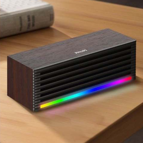 Philips SPA3709W Bluetooth Speaker Laptop Desktop Wood - Putih, 2.5 W, Frekuensi 100-18000 Hz