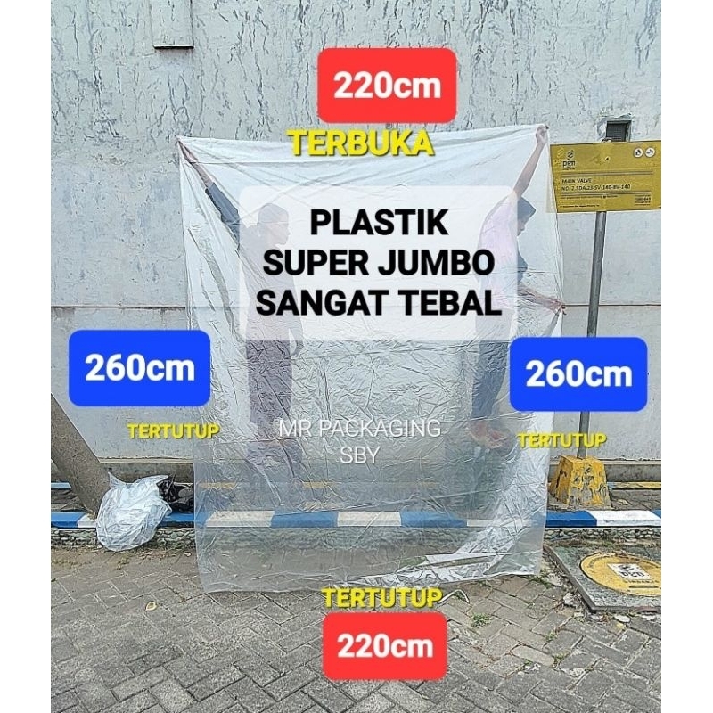 Kantong Plastik PE Besar Jumbo Tebal | Kantong Plastik TAHAN AIR dan ANTI BOCOR | Plastik bungkus ik
