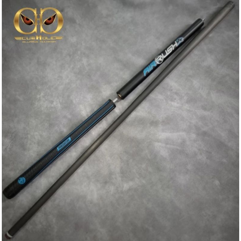 PREDATOR AIR RUSH CARBON JUMP CUE - BLACK (SEKEN 9/10) - STIK BOLA LOMPAT