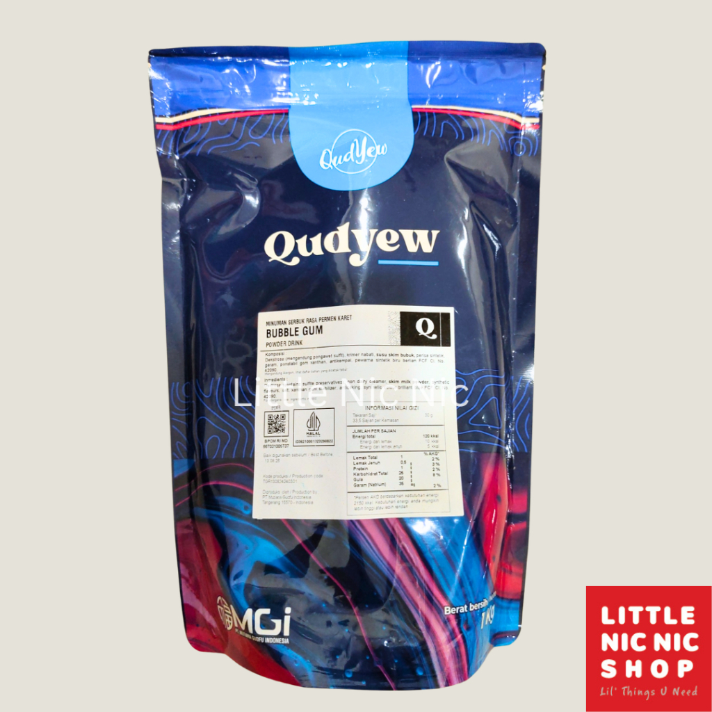 

Qudyew Bubble Gum Drink Powder Bubuk Minuman rasa permen karet