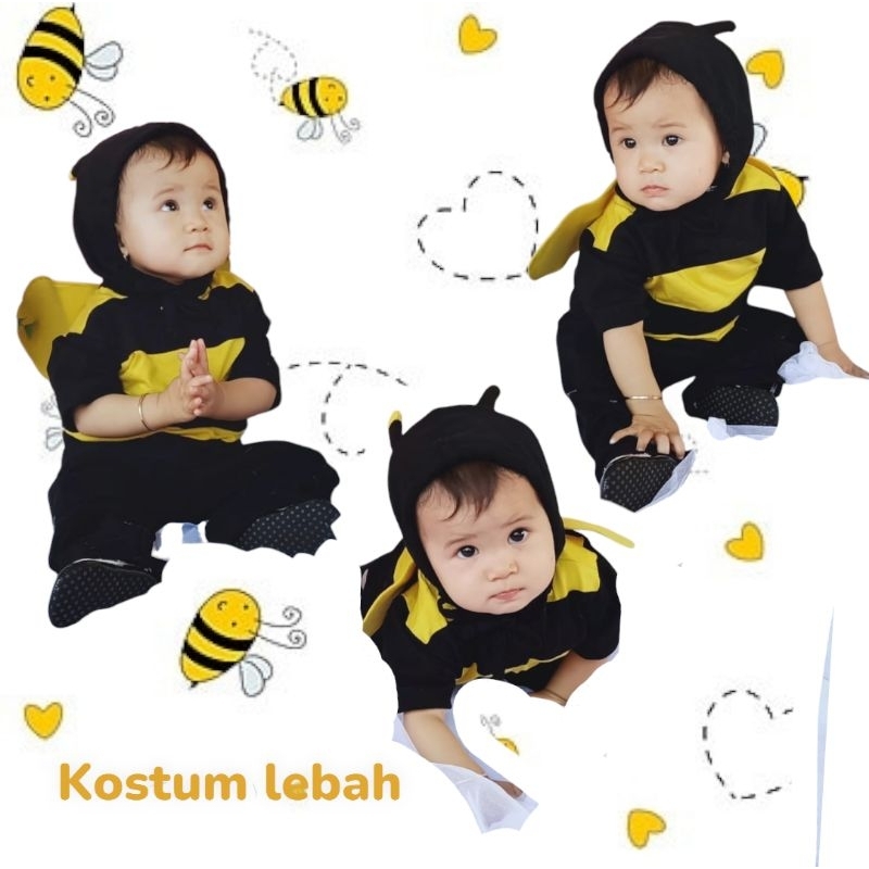 Kostum Lebah / Baju Lebah / Kostum Karnaval Anak / Kostum Pawai / kostum Lebah Anak / Kostum Lebah B