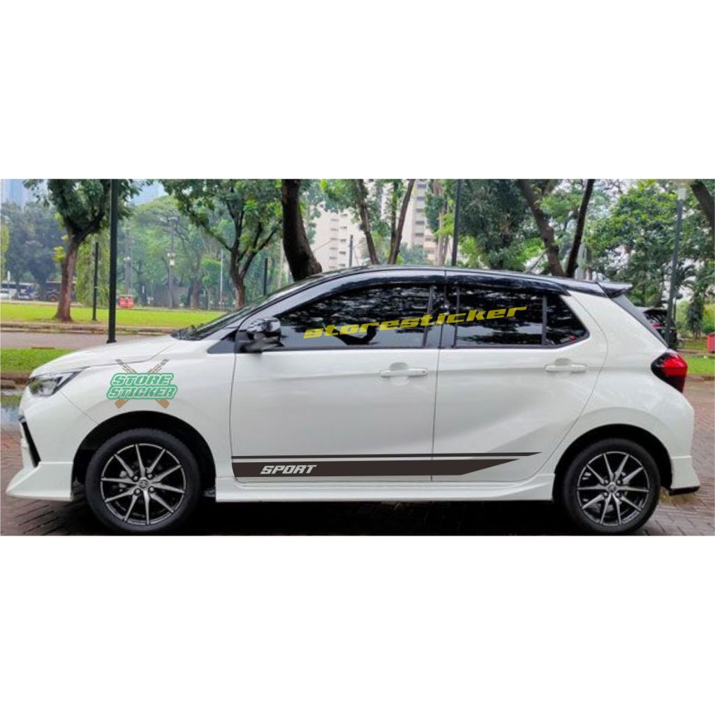 STICKER LIST MOBIL AGYA STICKER CUTTING KEREN