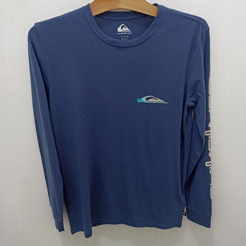 Baju Kaos Panjang Pria Quiksilver Original Wrap Drive Ls ID