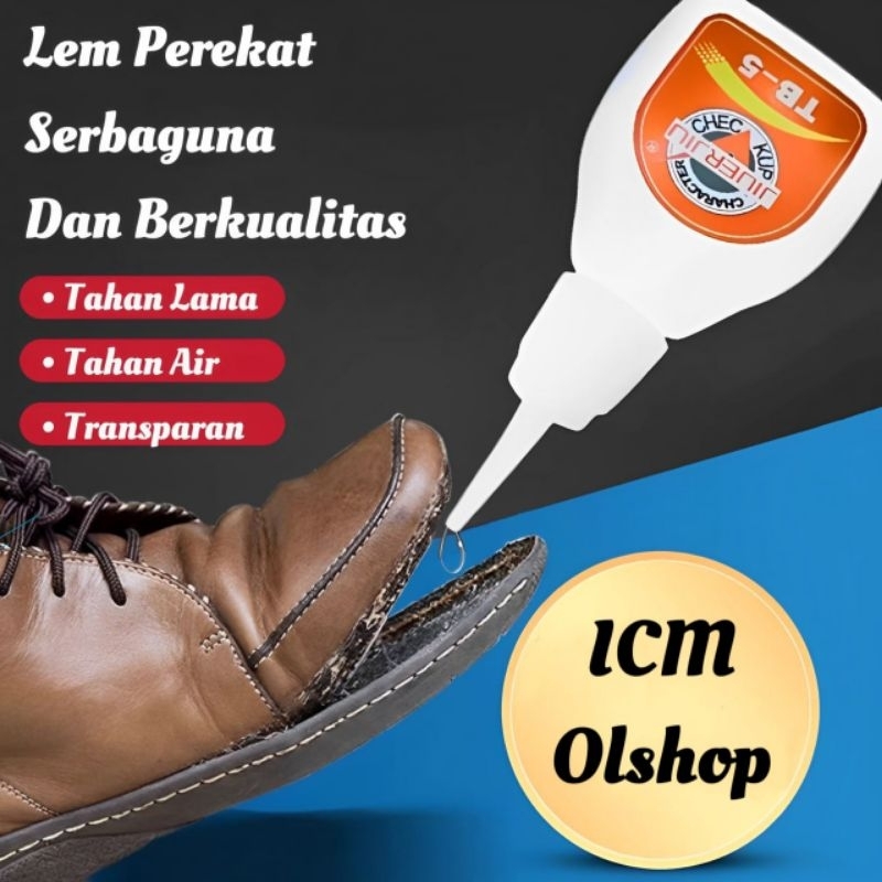

Lem Perekat Sepatu Super Kuat Transparan Penambal Sol Sepatu
