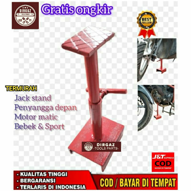 TERMURAH Jack Stand Penyangga GANJAL Mesin Motor Matic Bebek Sport Dongkrak Depan Motor Matic Bebek 