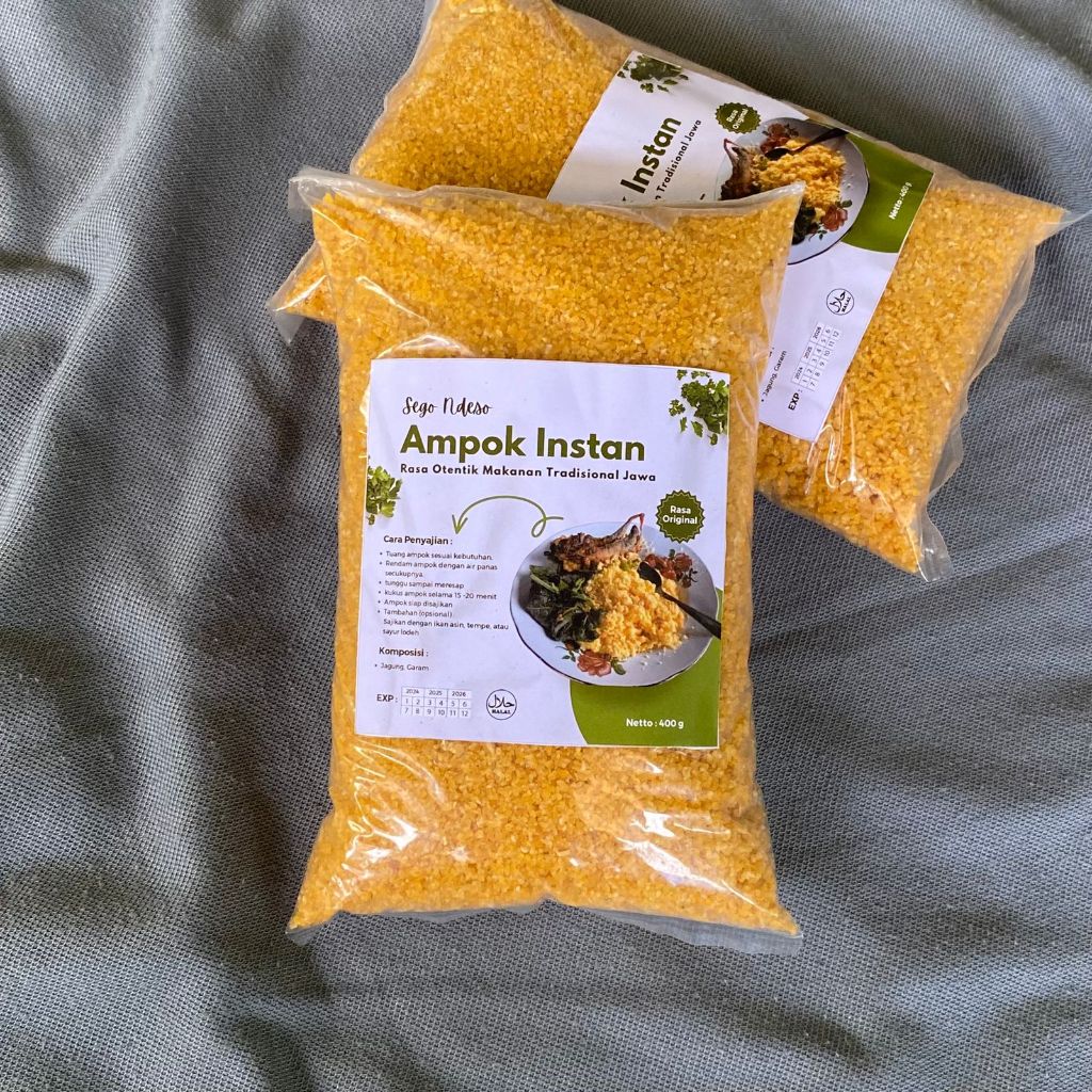 

Ampok Instan kemasan 400g segondeso